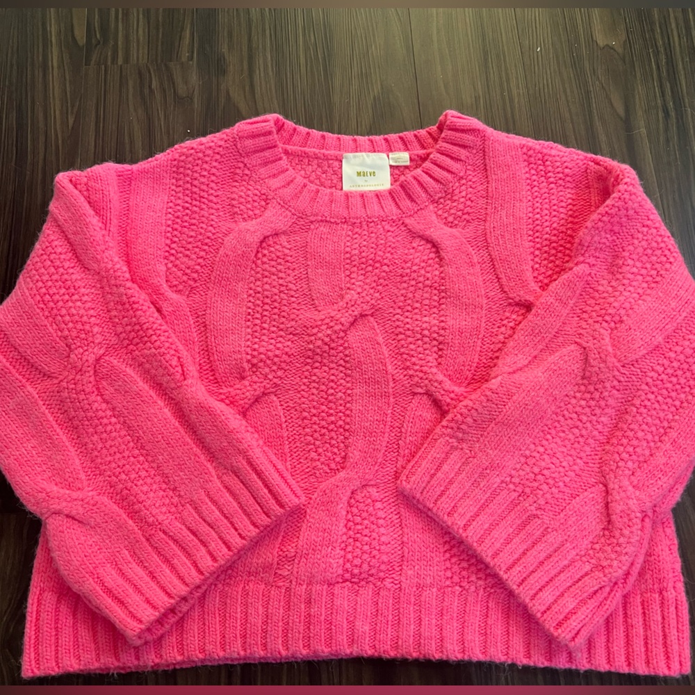 Bright pink Maeve sweater